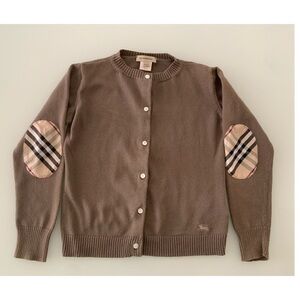 SOLD Burberry khaki brown Cardigan Sweater